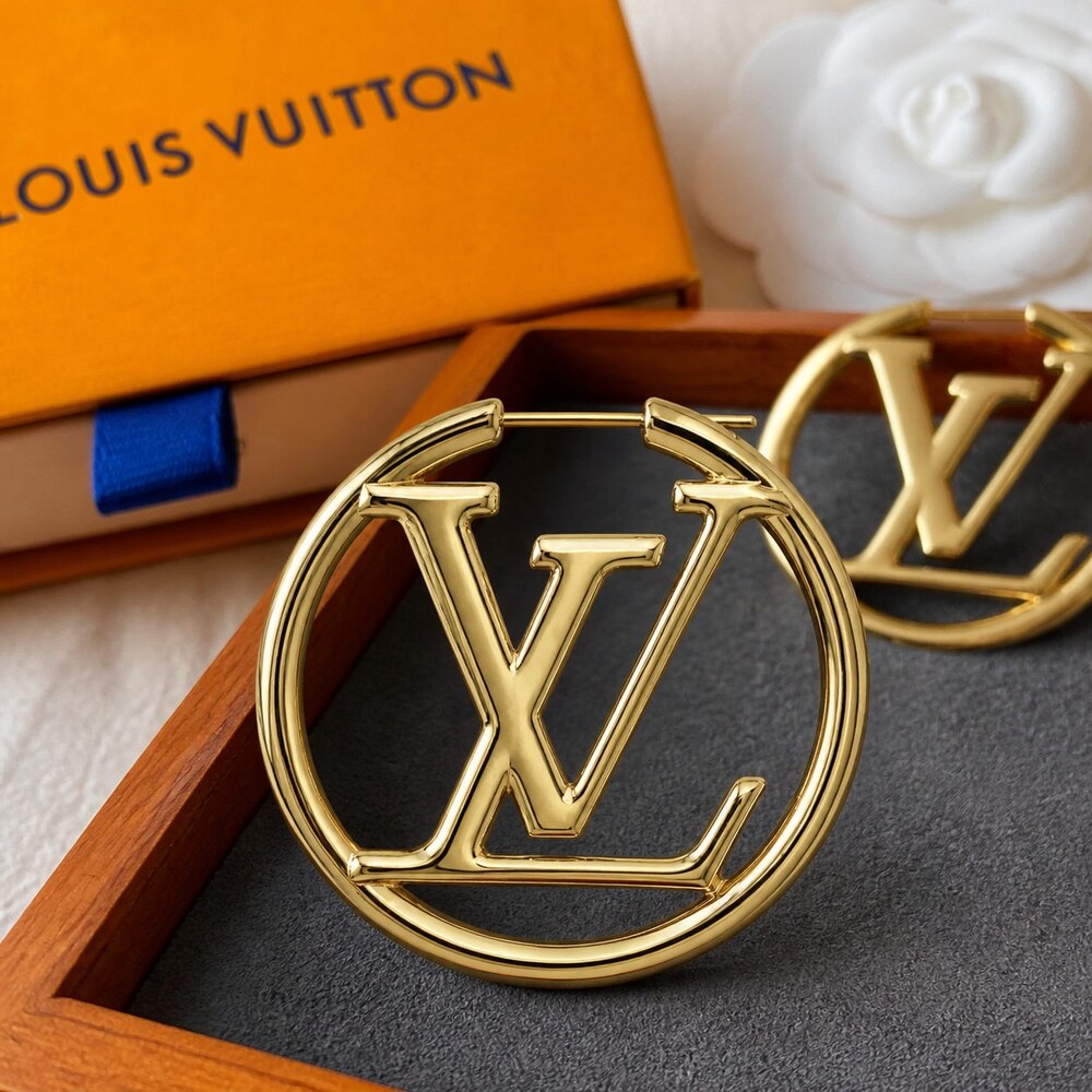 Louis Vuitton Signature Earrings Style 8 | New with Box - Picture 3 of 9